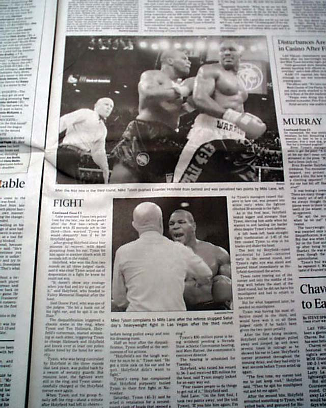 Affiche Originale Mike Tyson Vs Holyfield II – édition Bière St. Ides – 1997 Vintage