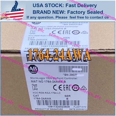 New NEW PLC 1764-24AWA MicroLogix 1500 24 Point Controller Free Shipping