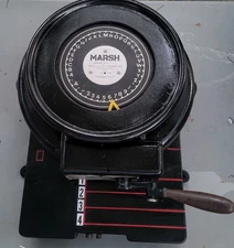 MARSH Model R 1" Stencil Cutter Machine Diagraph