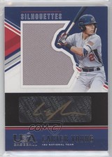 2018 USA Baseball Stars & Stripes Black Gold Jerseys 11/69 Carter Young Auto ty0