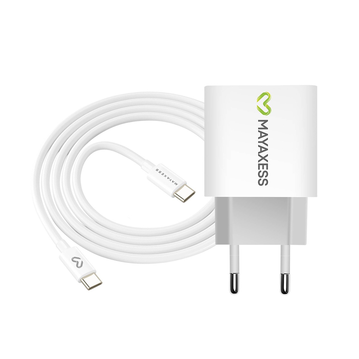 Chargeur secteur 20W avec câble USB-C 1m pour iPhone 15 Plus