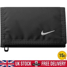 Nike Wallet Unisex Dri-FIT Swoosh Logo Credit Card Cash Coin Holder  Black