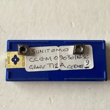 SUMITOMO CCGT 090301N. -SC. Grade. T12A. CERMET.  9 In Packet. New