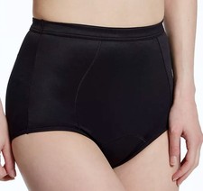 BALI Light Leak 2 Pk Black Firm Control Waistline Shaping Brief Panty Womens M L
