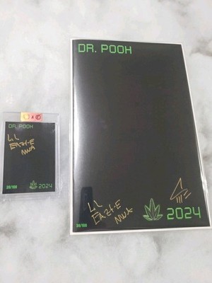 Do You Pooh Chronic Homage 2X Signed Lil Eazy-E Javan Jordan COA/Metal Card
