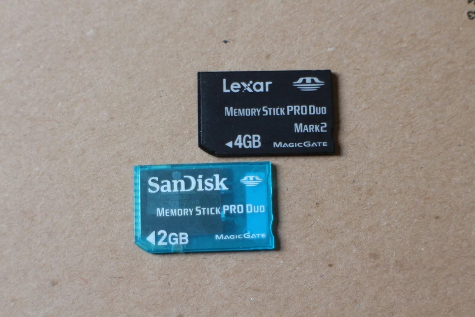 Lot 2 San Disk Memory Cards Memory Stick Pro Duo Magic Gate Sony Vaio TESTED - Image 2 of 4