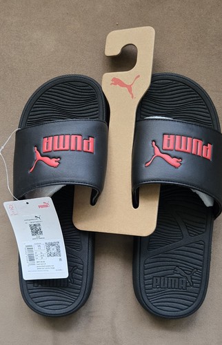 Puma Slides Cool Cat 2.0 Black/Red 11