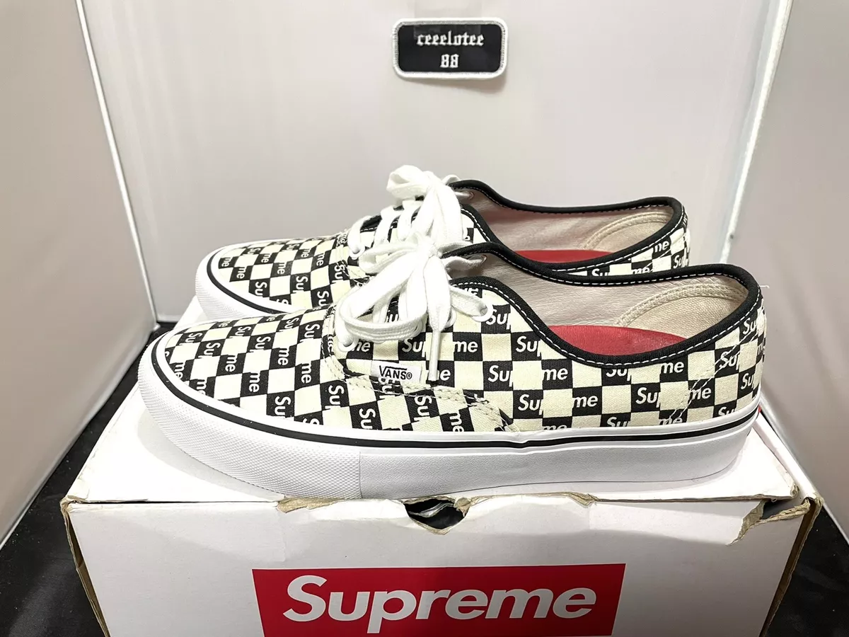 Supreme x Vans Authentic Pro Black Checkered VN000Q0DJLW