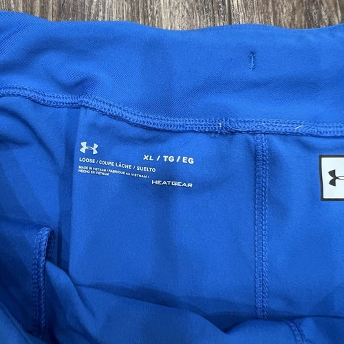 UCLA Under Armour HeatGear Running Athletic Shorts Blue Womens XL Loose Pre-Own - Picture 7 of 15