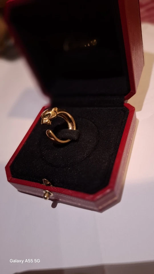 Bague panthère Cartier or jaune 18 carats taille 57 femme - Photo 2/3