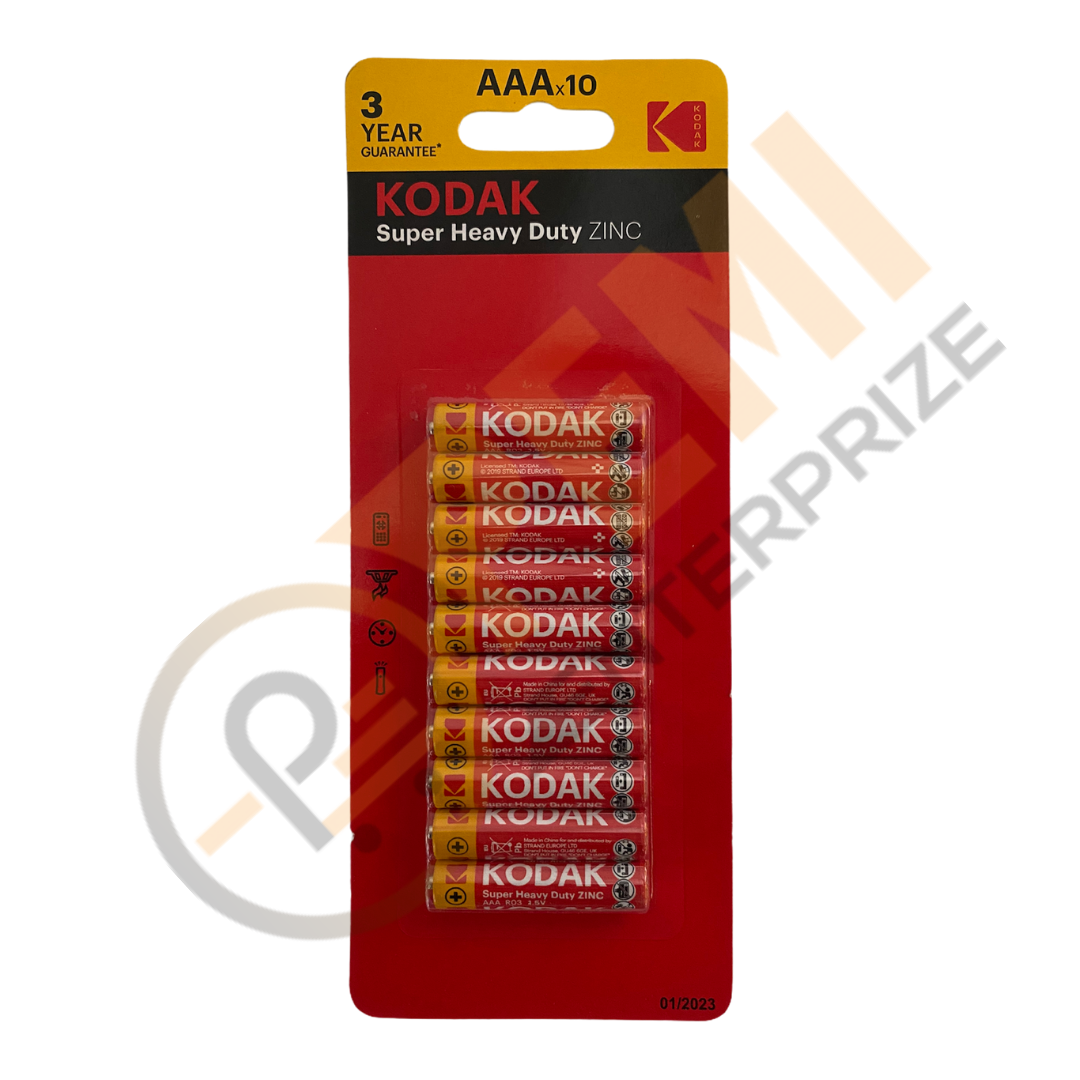 KODAK AAA BATTERY SIZE 1.5V PACK OF 8 ZINC BATTERY ALL GADGET FAST