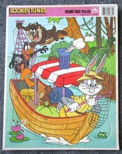 Bugs Bunny In A Boat Tray Puzzle 1990 Golden Looney Tunes - A-16