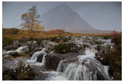 BUACHAILLE ETIVE MOR, GLENCOE, SCHOTTISCHE HOCHLÄNDER, UK - 18'''' x 12'''' DRUCK - NATUR