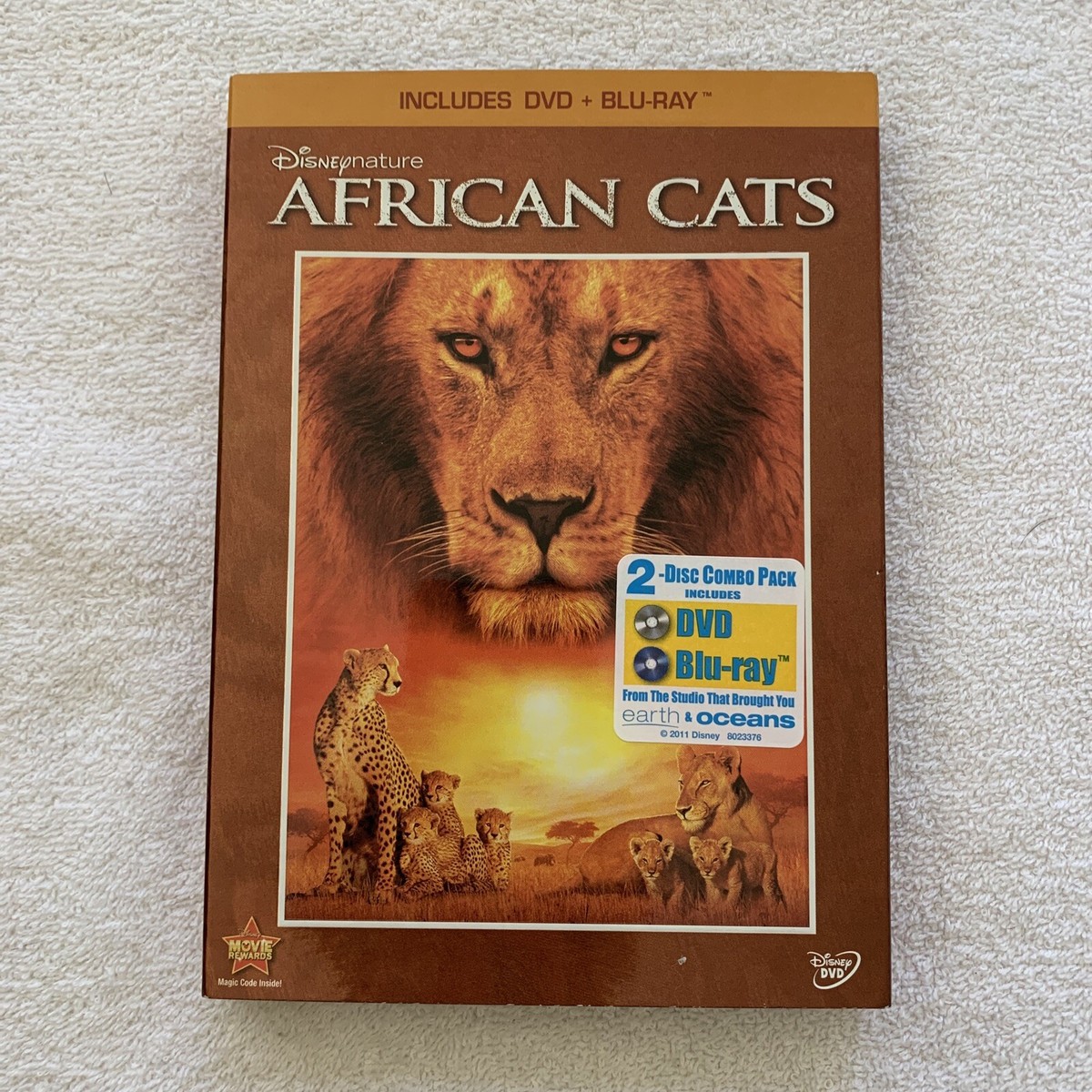 African Cats (Blu-ray/DVD, 2011, 2-Disc Set, DVD/Blu-ray) Disney
