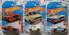 Hot Wheels #219 AMC Rebel (2021), #187 Honda N600 (2020), #218 Buick GNX (2020)
