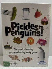 NEW Pickles to Penguins Picture Card Game - Fast Paced Family and Party Activity