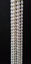 19" White Freshwater Pearl Beads Natural Gemstone Beads, Nugget Beads