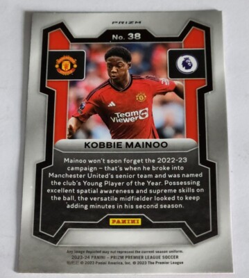 2023-24 Panini Prizm Premier League Kobbie Mainoo Pink Mosaic 