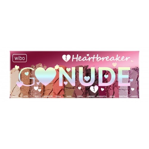 wibo MAKE UP COSMETICS Wibo GO NUDE HEARTBREAKER EYESHADOW PALETTE Brand New !!! - Picture 2 of 3