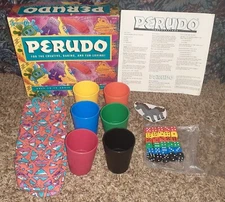VTG 1994 UNIVERSITY GAMES PERUDO DICE GAME FOR THE CREATIVE DARING & FUN LOVING