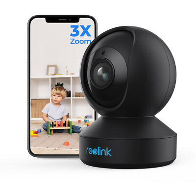Reolink E1 Zoom Schwarz 5MP Innen PTZ 2,4/5 GHz WLAN Überwachungskamera Innen