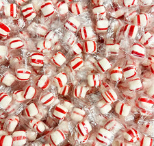 Soft Mint Peppermint Puffs, Individually Wrapped, Bulk Hard Candy 4 Pounds