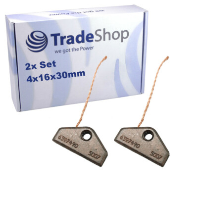 2x Motorkohlen 4x16x30mm für Miele Meteor 694 C T 494 C A T 410 C T 420 C