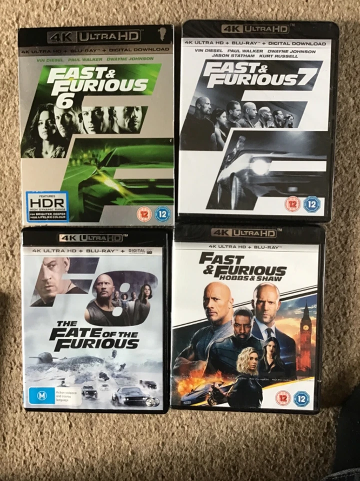 Fast and Furious Part 9 Hobbs & Shaw 4K UHD New+7 more 4K films BARGAIN DEAL A1 - Image 2 of 3