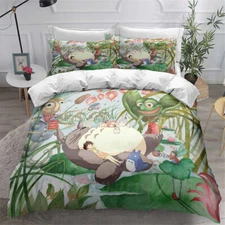 Totoro Single King Single Double Queen King Size Bed Quilt Doona Duvet Cover Set