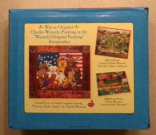CHARLES WYSOCKI Americana Rooster Express 1000 Piece Puzzle Approx. 23x26" 2003 - Picture 2 of 7