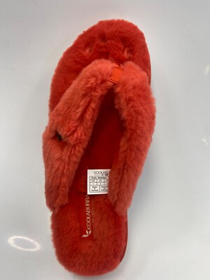 Koolaburra By Ugg Women Faux Fur Thong Sandals Size
