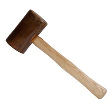 2-1/2" Natural Rawhide Hammer Mallet Jewelry Making Non-Marring Metal Forming