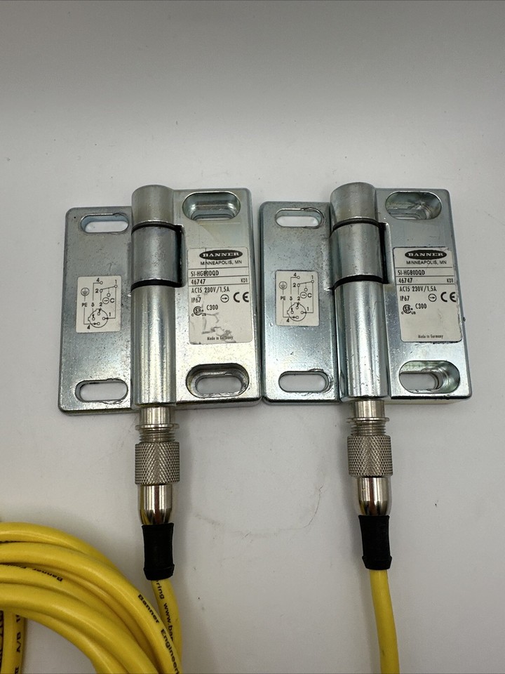 Banner Hinge Safety Switch SIHG80DQD 46747 W/ Matching Hinge & Cable eBay