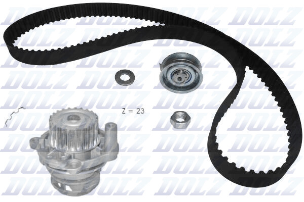 Dolz Wasserpumpe + Zahnriemensatz FüR VW Golf IV 1J1 5K1 1K1 Audi A4 8D2 B5-image