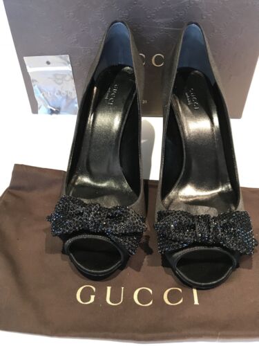 Gucci Schuhe Kristall Schleife 40 7 einmal arbeiten - Bild 2 von 10
