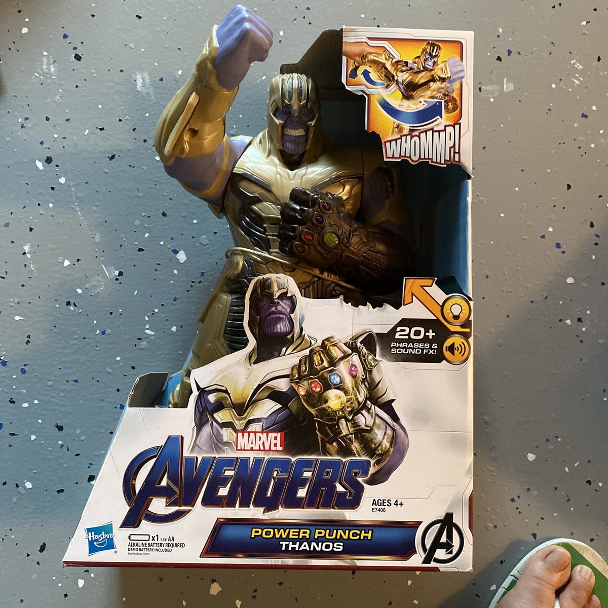 Marvel Avengers Endgame Power Punch Thanos Talking Figure NEW - Main Image