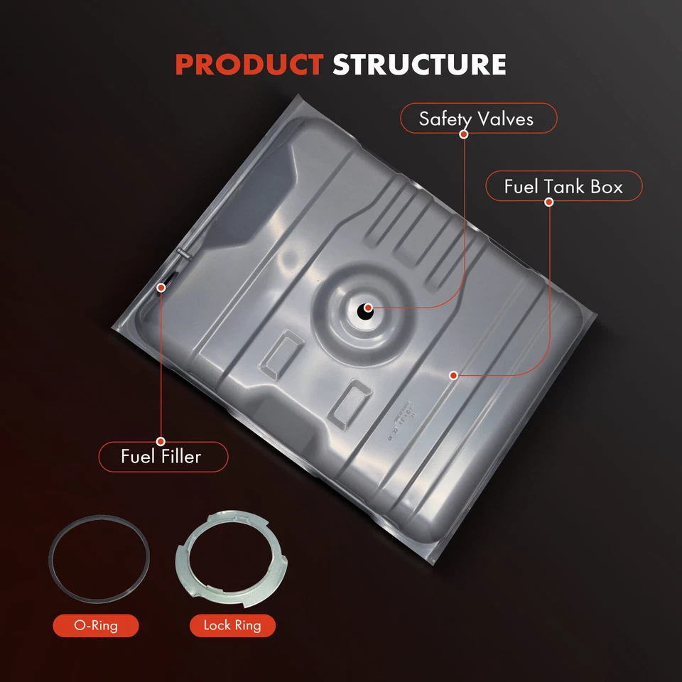 Nuevo tanque de combustible de 26 galones con anillo de bloqueo para Ford Ranchero 1974 1975 1976 1977-1979 Foto 2 de 4