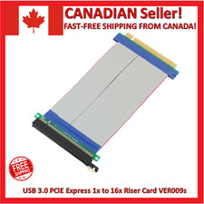 PCI-E Express 16X-16X Slot Riser Card Extender Ribbon Flexible Extension Cable