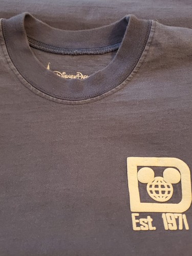 Maglia Walt Disney World Spirit blu taglia media manica lunga USA cotone usata in ottime condizioni - Foto 8 di 10