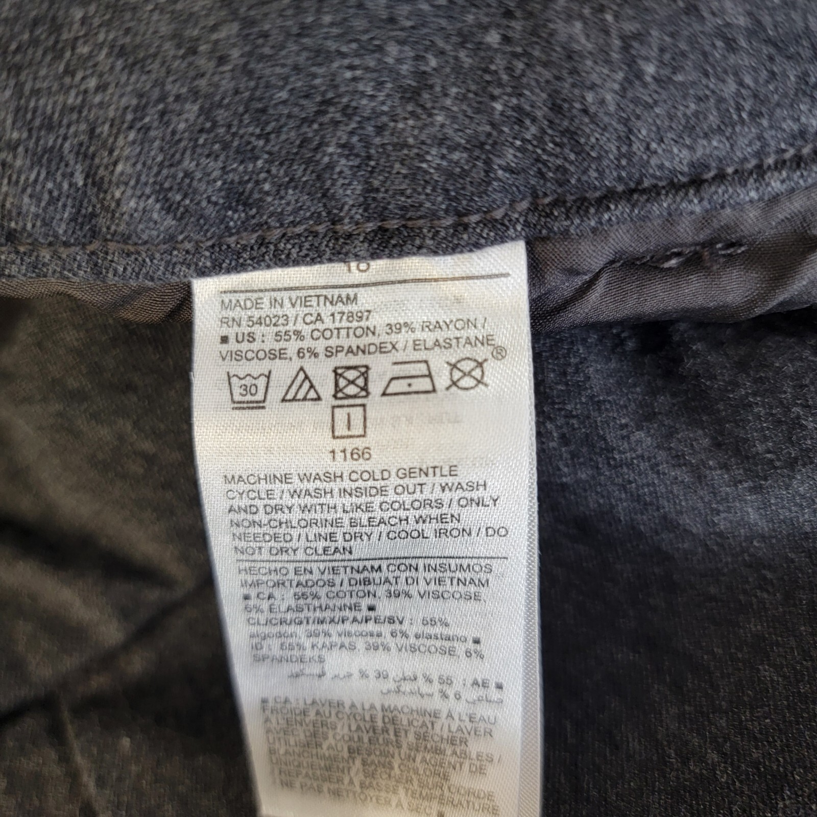 Old Navy High Rise Pixie Split Hem Gray Stretch D… - image 19