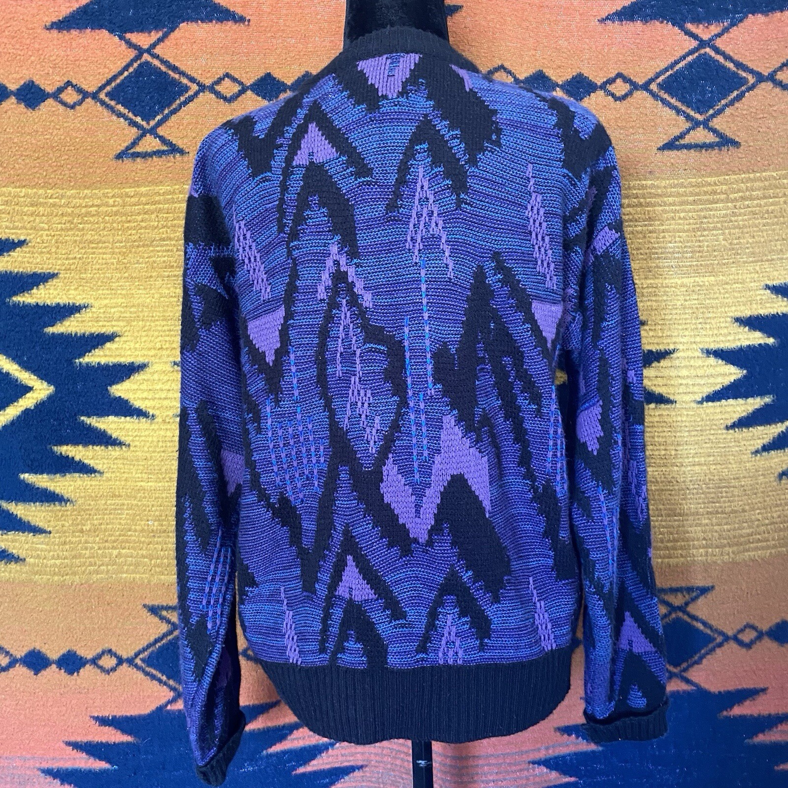 Vintage Chartwell Button Up Cardigan Sweater. Medium. Acrylic. Unisex. R.O.C. image 4