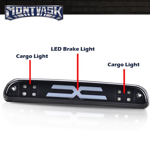 Ajuste para Ford F250 F350 1999-2016 tercera luz de freno trasera LED lámpara de carga negra - Imagen 2 de 10