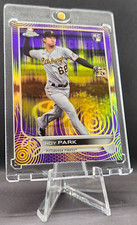 2022 Topps Chrome Hoy Park Purple Yellow Pulse 153/299 Pittsburgh Pirates