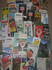 LOT 80+ CONOCO TEXACO OIL COMPANY GASOLINE STATION ROAD MAPS PUBLICATION VINTAGE