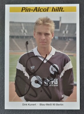 1156 Dirk Kunert BW90 Berlin 80s autograph card original signed
