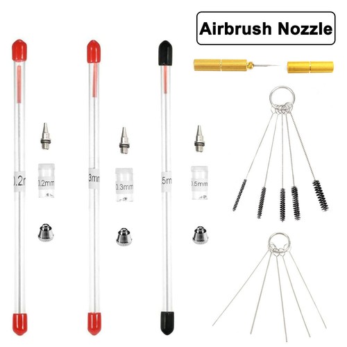 Airbrush Nozzle Needle Set Replacement for Airbrushes Spray Gun Maintenance Tool