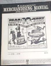 RARE LIVING IT UP, Dean Martin, Jerry Lewis, 1954, Pressbook Mat 510