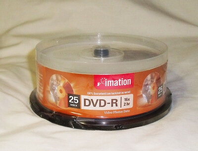 Imation DVD-R 4.7 GB Discs  25 pack 16 x, 2 hr