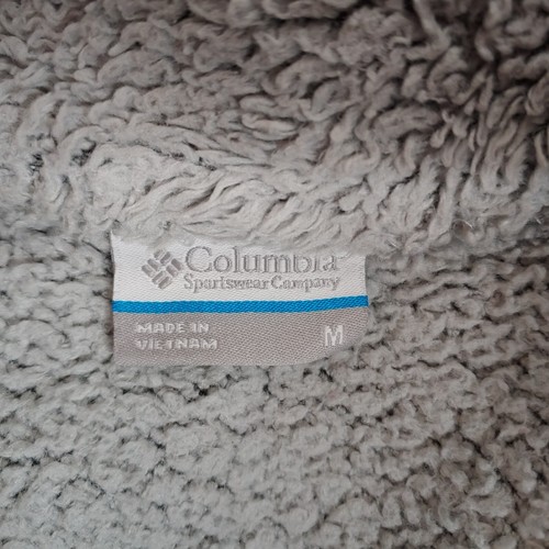 Columbia Damen-Taschen mittelhellgrau mit durchgehendem Reißverschluss Vliesjacke - Bild 3 von 4