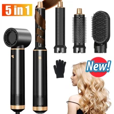 Blow Dryer Brush 5 in 1 Negative Ion Hair Dryer Brush Air Styler Curling Wrap US